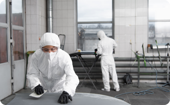 Workforce staff in action